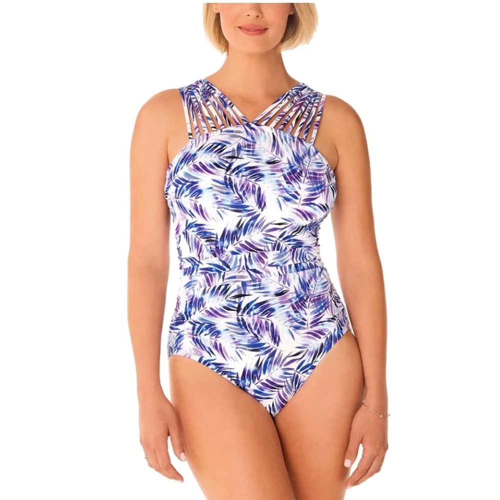Swim Solutions Strappy Underwire Swimsuit~10